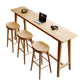 Rectangle Bar Pub Table Set 1/4 Pcs Solid Wood Bar Table and Backless Stools Clearhalo 'Bar Furniture' 'furn' 'furn_home_bar_bar_sets' 'Furniture' 'Home Bars & Bar Sets' 'home_bar_bar_sets' 'Kitchen & Dining Furniture' 7030265