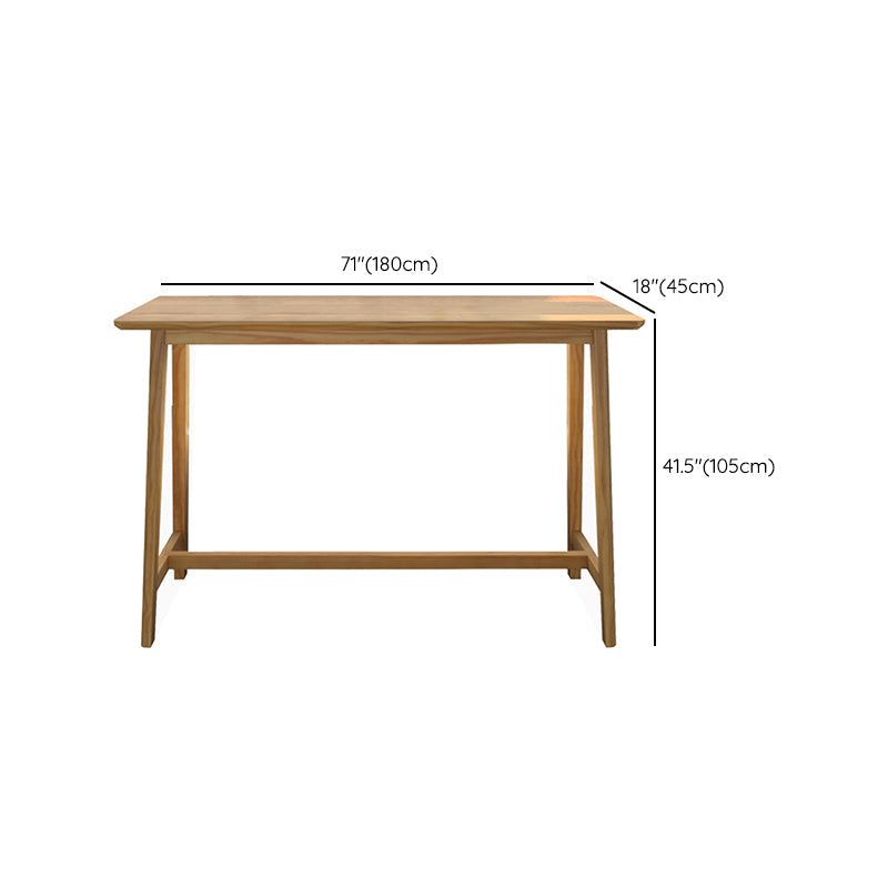 Rectangle Bar Pub Table Set 1/4 Pcs Solid Wood Bar Table and Backless Stools Clearhalo 'Bar Furniture' 'furn' 'furn_home_bar_bar_sets' 'Furniture' 'Home Bars & Bar Sets' 'home_bar_bar_sets' 'Kitchen & Dining Furniture' 7030274