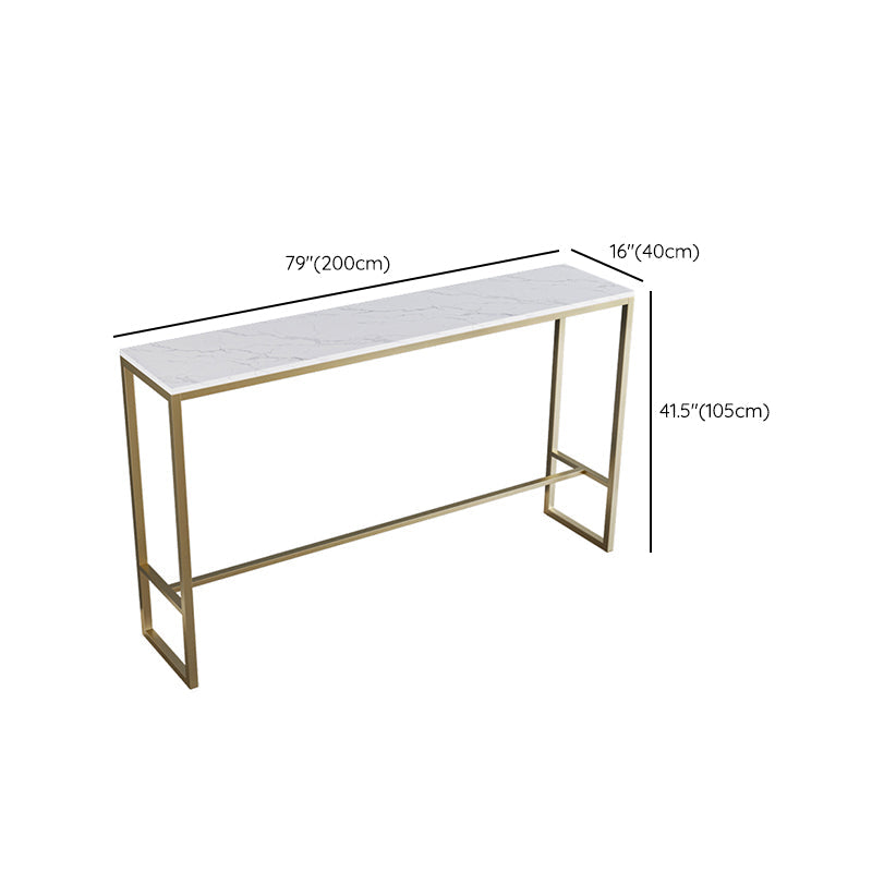 Glam rechthoekige bartafelset 1/3/4/5-delig bartafel met ijzeren frame en gestoffeerde krukken