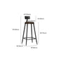 Black Contemporary Counter Height Stools Low Back Bar Stools Clearhalo 'Bar Furniture' 'Bar Stools' 'bar_stools' 'furn' 'furn_bar_stools' 'Furniture' 'Kitchen & Dining Furniture' 7030309
