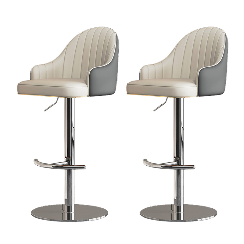 Backoutle industriale Sgabello da bar per bar con bancone elevabile in ferro con cuscino e pedale