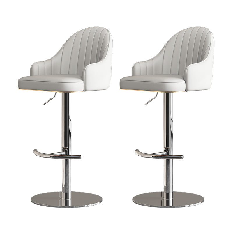 Backoutle industriale Sgabello da bar per bar con bancone elevabile in ferro con cuscino e pedale