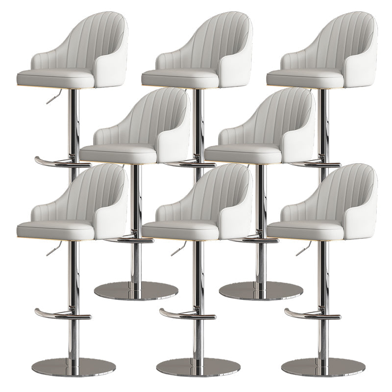 Backoutle industriale Sgabello da bar per bar con bancone elevabile in ferro con cuscino e pedale