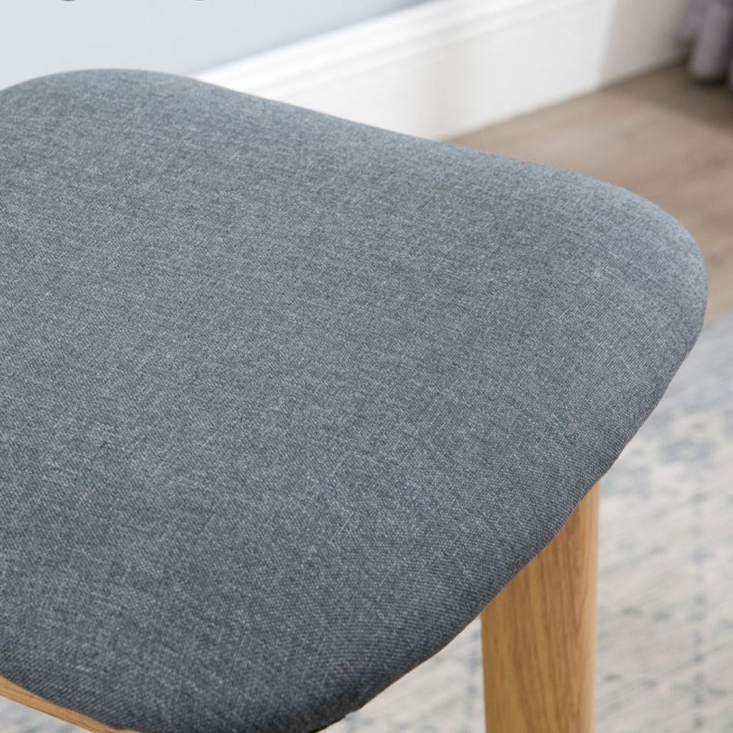 Industrial Armless Backrest Counter Stool Rubber Wood Cafe Bar Stool with Cushion