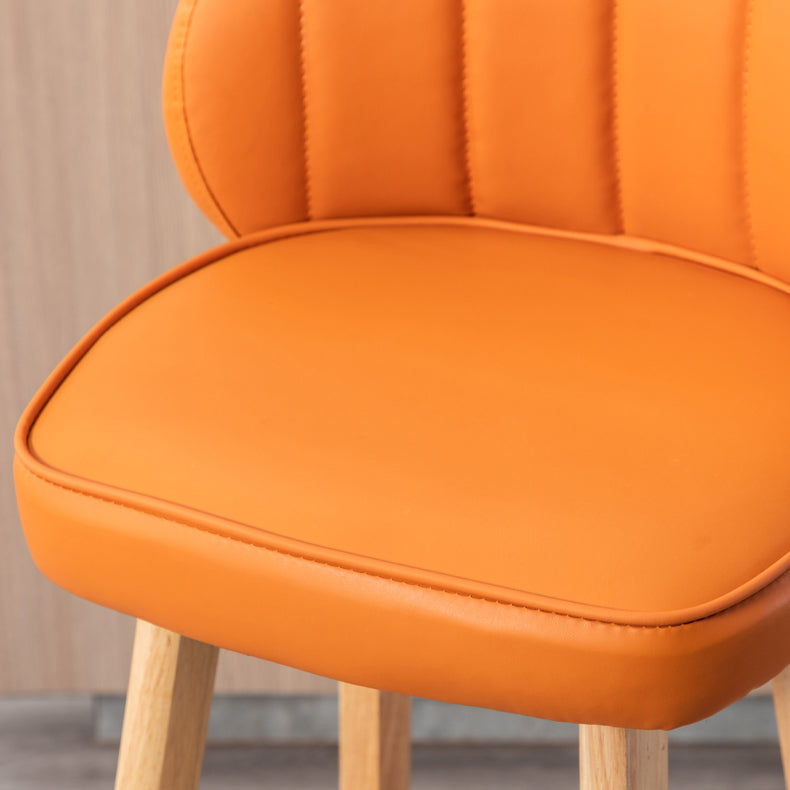 Sgabelli da bar in legno massiccio industriale PU Schibelli in pelle con parte bassa