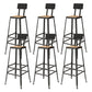 Industriële metalen Bar Stool Bar Hoogte Armloze ontlasting met zwarte benen