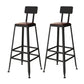 Industriële metalen Bar Stool Bar Hoogte Armloze ontlasting met zwarte benen