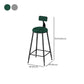 Low Back Dining Stools Round Upholstered Bar Stools with Footrest Clearhalo 'Bar Furniture' 'Bar Stools' 'bar_stools' 'furn' 'furn_bar_stools' 'Furniture' 'Kitchen & Dining Furniture' 7030698
