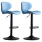 Draaibare verstelbare hoogte Bar Stool Industrial Faux lederen barkruk met voetsteun