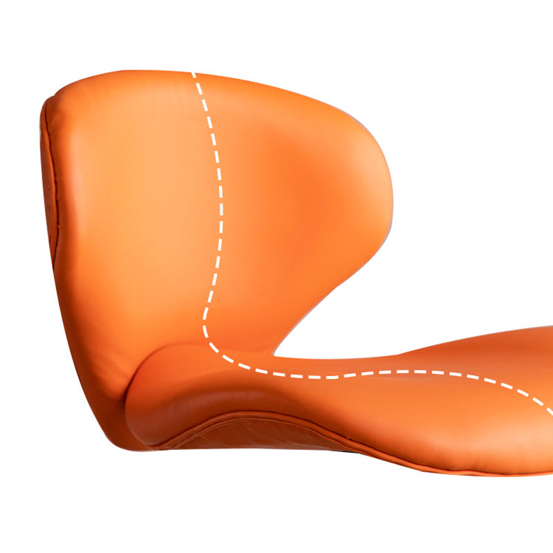 Draaibare verstelbare hoogte Bar Stool Industrial Faux lederen barkruk met voetsteun