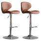 Draaibare verstelbare hoogte Bar Stool Industrial Faux lederen barkruk met voetsteun