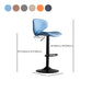 Draaibare verstelbare hoogte Bar Stool Industrial Faux lederen barkruk met voetsteun