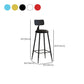 Industrial Iron Bar Stool Bar Height Armless Stool with Cushion Clearhalo 'Bar Furniture' 'Bar Stools' 'bar_stools' 'furn' 'furn_bar_stools' 'Furniture' 'Kitchen & Dining Furniture' 7030877