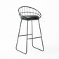 Black Metal Bar Stool Industrial Bar Height Armless Stool with Cushion Clearhalo 'Bar Furniture' 'Bar Stools' 'bar_stools' 'furn' 'furn_bar_stools' 'Furniture' 'Kitchen & Dining Furniture' 7030889