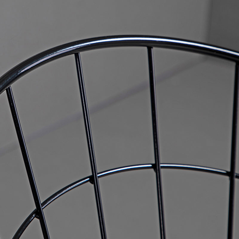 Black Metal Bar Stool Industrial Bar Height Armless Stool with Cushion Clearhalo 'Bar Furniture' 'Bar Stools' 'bar_stools' 'furn' 'furn_bar_stools' 'Furniture' 'Kitchen & Dining Furniture' 7030890