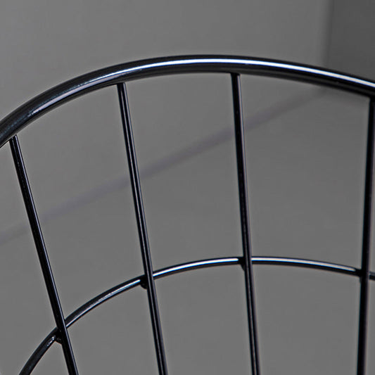 Black Metal Bar Stool Industrial Bar Height Armless Stool with Cushion Clearhalo 'Bar Furniture' 'Bar Stools' 'bar_stools' 'furn' 'furn_bar_stools' 'Furniture' 'Kitchen & Dining Furniture' 7030890