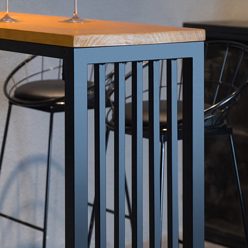 Black Metal Bar Stool Industrial Bar Height Armless Stool with Cushion Clearhalo 'Bar Furniture' 'Bar Stools' 'bar_stools' 'furn' 'furn_bar_stools' 'Furniture' 'Kitchen & Dining Furniture' 7030893