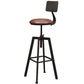 Industrial Metal Bar Stool Swivel Adjustable Height Patio Bar Stool Clearhalo 'Bar Furniture' 'Bar Stools' 'bar_stools' 'furn' 'furn_bar_stools' 'Furniture' 'Kitchen & Dining Furniture' 7031003