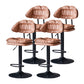 Industrial Metal Adjustable Swivel Barstool Patio Bar Stool with Cushion