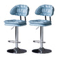 Industrial Metal Adjustable Swivel Barstool Patio Bar Stool with Cushion