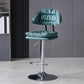 Industrial Metal Adjustable Swivel Barstool Patio Bar Stool with Cushion