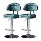 Industrial Metal Adjustable Swivel Barstool Patio Bar Stool with Cushion