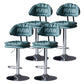 Industrial Metal Adjustable Swivel Barstool Patio Bar Stool with Cushion