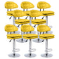 Industrial Metal Adjustable Swivel Barstool Patio Bar Stool with Cushion