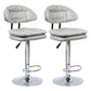 Industrial Metal Adjustable Swivel Barstool Patio Bar Stool with Cushion