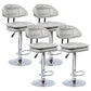 Industrial Metal Adjustable Swivel Barstool Patio Bar Stool with Cushion