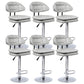 Industrial Metal Adjustable Swivel Barstool Patio Bar Stool with Cushion