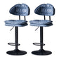 Industrial Metal Adjustable Swivel Barstool Patio Bar Stool with Cushion