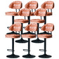 Industrial Metal Adjustable Swivel Barstool Patio Bar Stool with Cushion