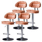 Industrial Metal Adjustable Swivel Barstool Patio Bar Stool with Cushion