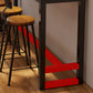 Industrial Rectangle Bar Dining Table Solid Wood Top and Iron Trestle Base Bar Table Clearhalo 'Bar Furniture' 'Bar Tables' 'bar_tables' 'furn' 'furn_bar_tables' 'Furniture' 'Kitchen & Dining Furniture' 7031124