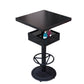 Industrial Style Bar Height Table Black Colour Bar Dining Table for Indoor Manufactured Wood Square Without Chairs Clearhalo 'Bar Furniture' 'Bar Tables' 'bar_tables' 'furn' 'furn_bar_tables' 'Furniture' 'Kitchen & Dining Furniture' 7031167