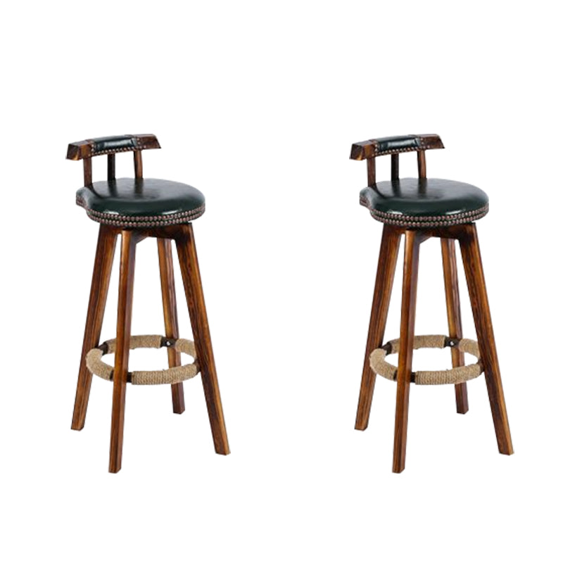 Industriële lage rug dineren krukken armloze barkrukken met houtbasis