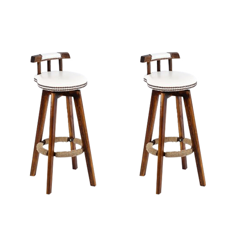 Industriële lage rug dineren krukken armloze barkrukken met houtbasis