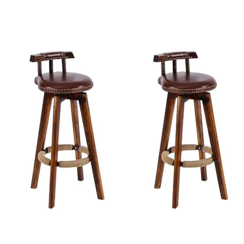 Industriële lage rug dineren krukken armloze barkrukken met houtbasis