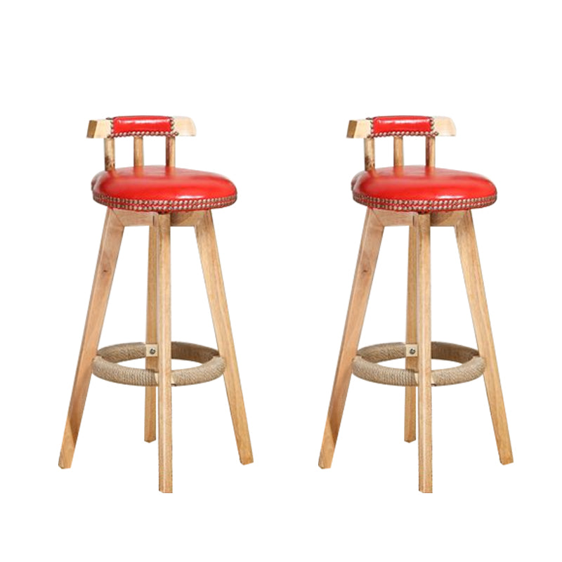 Industriële lage rug dineren krukken armloze barkrukken met houtbasis