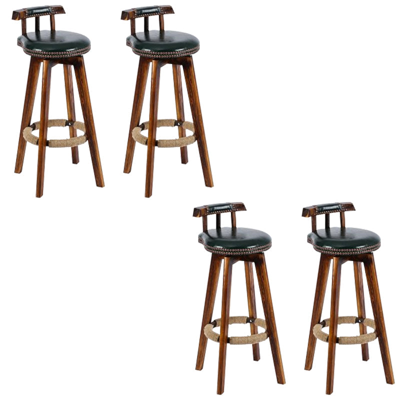 Industriële lage rug dineren krukken armloze barkrukken met houtbasis