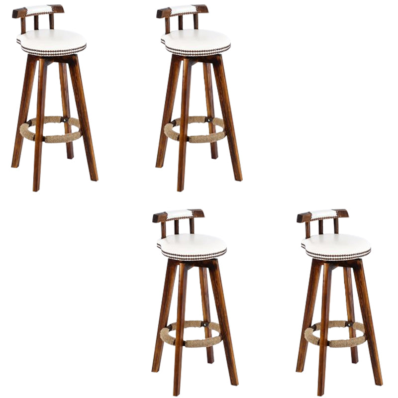 Industriële lage rug dineren krukken armloze barkrukken met houtbasis