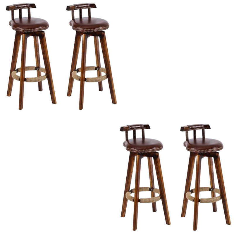 Industriële lage rug dineren krukken armloze barkrukken met houtbasis