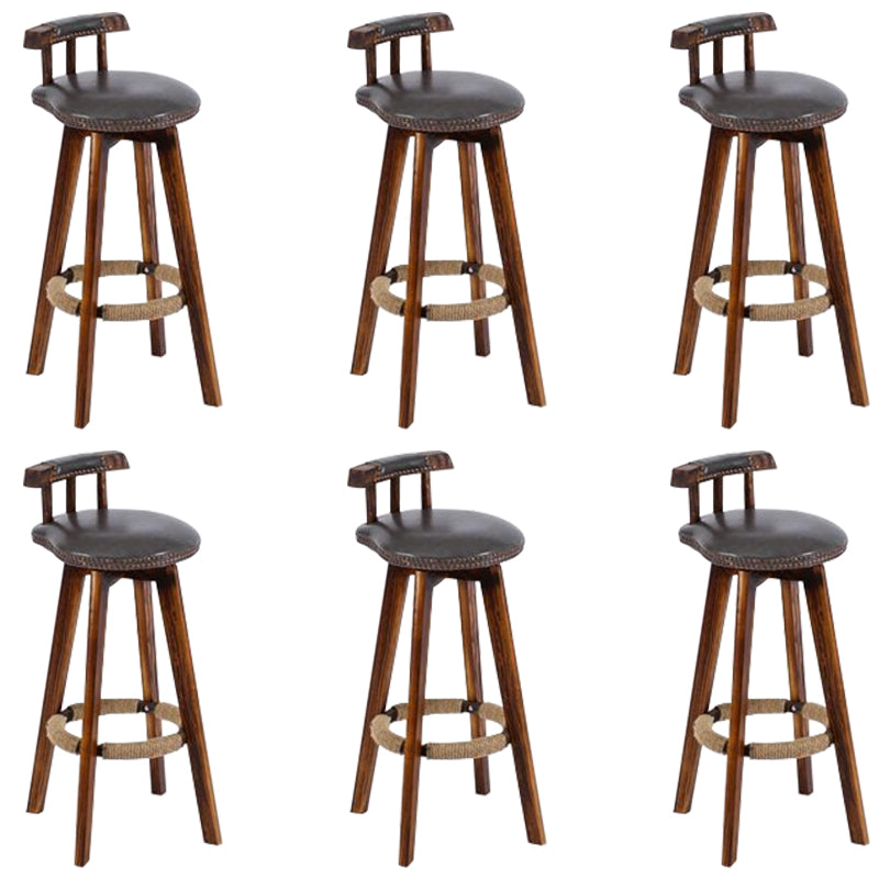 Industriële lage rug dineren krukken armloze barkrukken met houtbasis