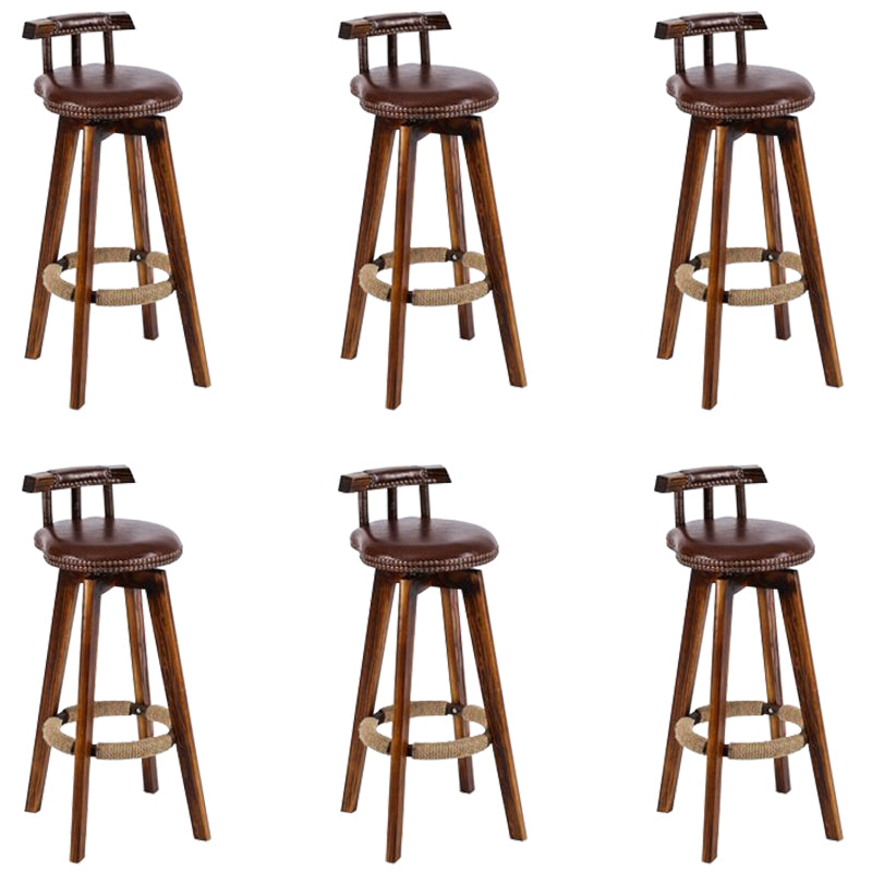 Industriële lage rug dineren krukken armloze barkrukken met houtbasis