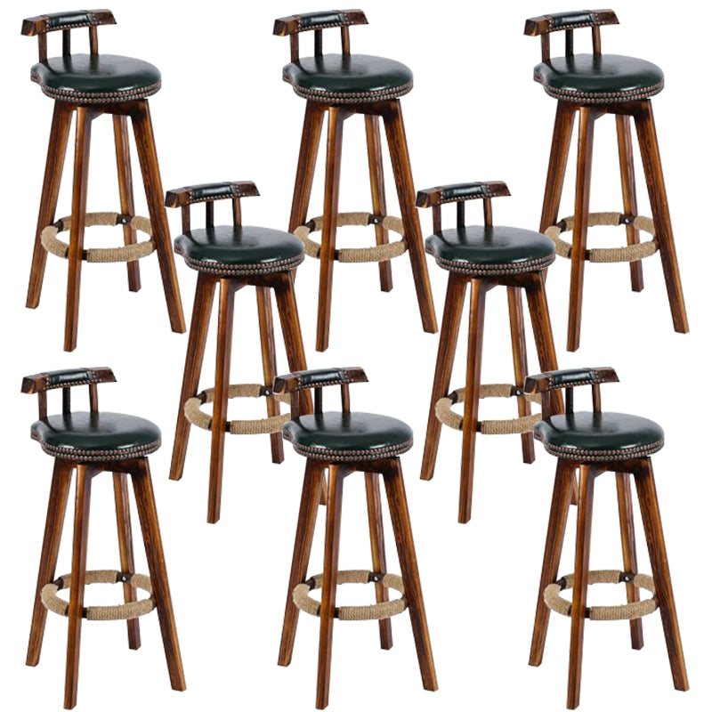 Industriële lage rug dineren krukken armloze barkrukken met houtbasis