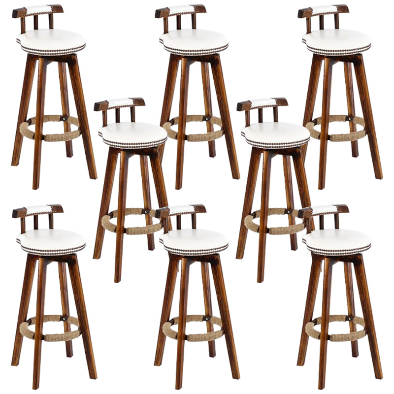 Industriële lage rug dineren krukken armloze barkrukken met houtbasis