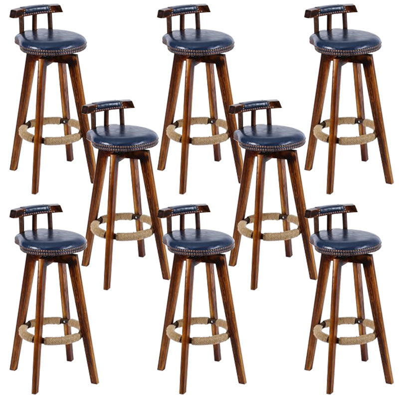 Industriële lage rug dineren krukken armloze barkrukken met houtbasis