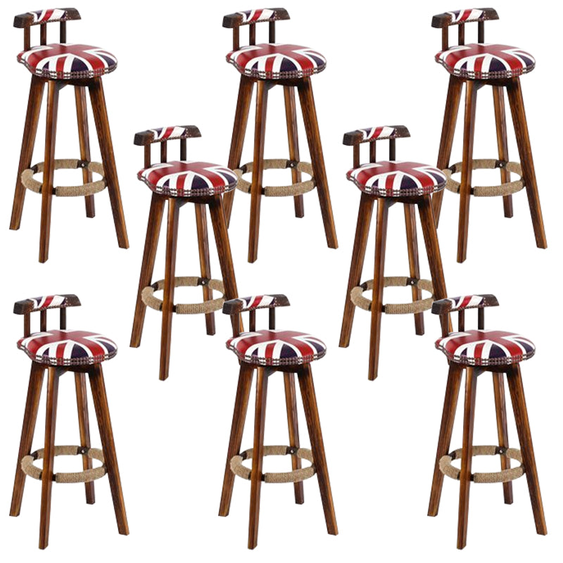 Industriële lage rug dineren krukken armloze barkrukken met houtbasis