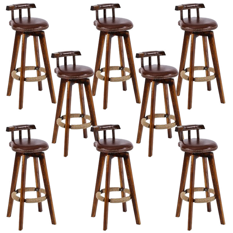 Industriële lage rug dineren krukken armloze barkrukken met houtbasis